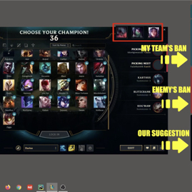 Champion Ban Pick advice